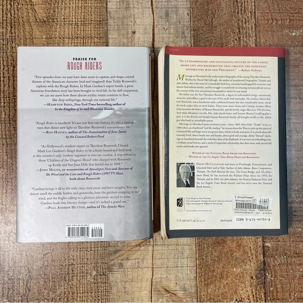 David McCullough's Mornings on Horseback Rough Riders Theodore Roosevelt Bundle